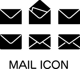 モノクロのメールアイコン