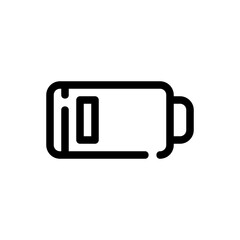 low battery line icon