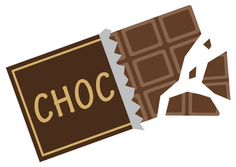 板チョコのイラスト_1
