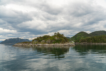 The beautiful Norwegian fjords near Stavanger