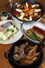 An assortment of local Filipino food