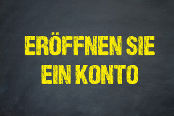 Eröffnen Sie ein Konto	