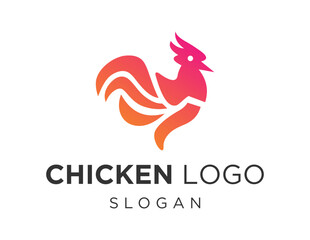 Logo design about Chicken on a white background. created using the CorelDraw application.