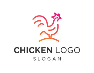 Logo design about Chicken on a white background. created using the CorelDraw application.