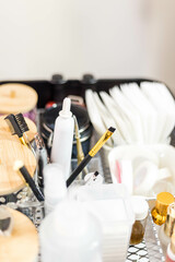 Outils d'esthéticienne pour Extensions de cils pinceau et compresse