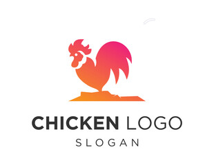 Logo design about Chicken on a white background. created using the CorelDraw application.