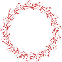 red christmas wreath