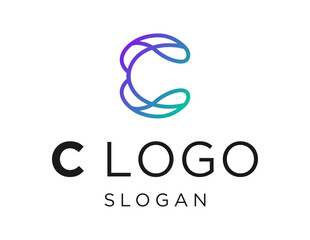 Logo design about C Letter on a white background. created using the CorelDraw application.