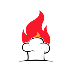 Kitchen chef logo design vector template