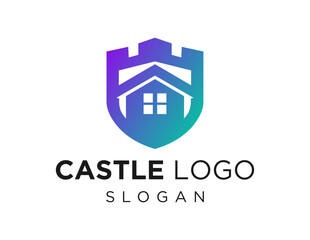 Logo design about Castle on a white background. created using the CorelDraw application.