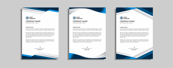 modern corporate letterhead template design