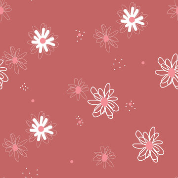 sunflower flower seamless illustration aop floral