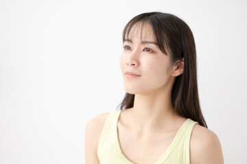 Fototapeta premium ビューティーイメージ 美肌 ロングヘア