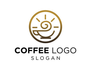 Logo design about Coffee on a white background. created using the CorelDraw application.