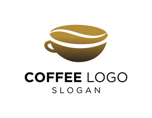 Logo design about Coffee on a white background. created using the CorelDraw application.