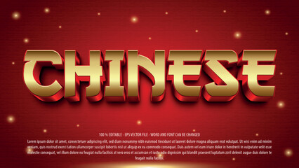 Chinese new year editable text effect