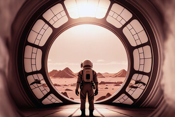 An astronaut is sent on a journey to explore the rugged Mars landscape. The mission is a combination of research and discovery, as the astronaut seeks to uncover the secrets of the red planet Mars. 