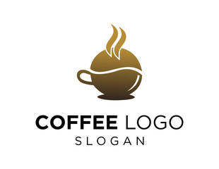 Logo design about Coffee on a white background. created using the CorelDraw application.