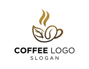 Logo design about Coffee on a white background. created using the CorelDraw application.