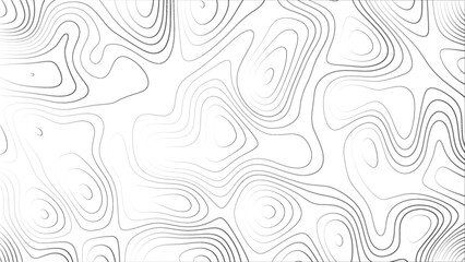 Abstract background with lines Topographic map background. Abstract white topography vector background. Line topography map design. The concept of conditional geographical pattern and topography.	
