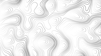 Abstract background with lines Topographic map background. Abstract white topography vector background. Line topography map design. The concept of conditional geographical pattern and topography.	
