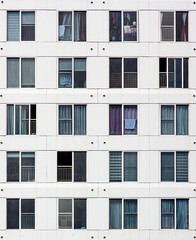 windows of a building