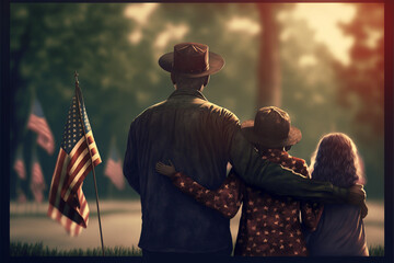 Memorial Day - USA, Family, Weekend, Commemoration, Event, Holiday, Parade, Celebration, Emotion, Honor (Background)