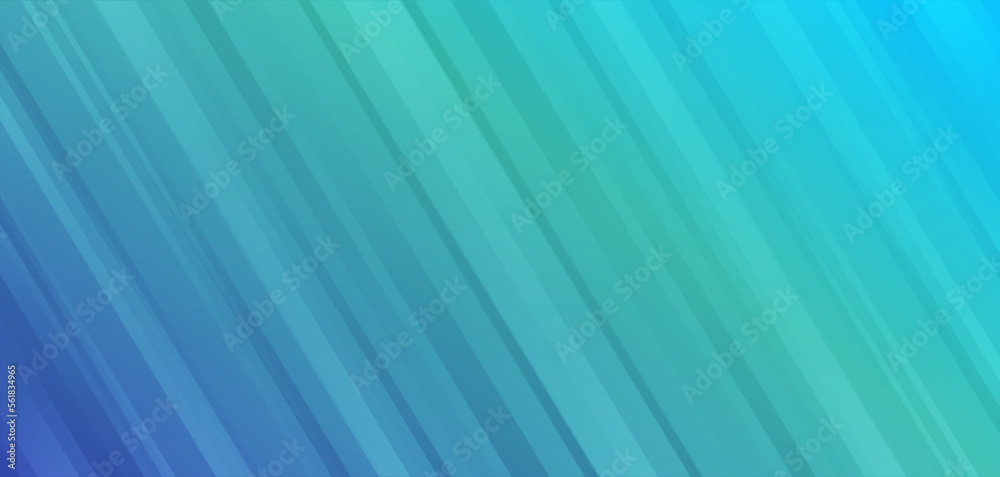 Poster blue vivid background abstract vector with diagonal light line stripes and green colors pattern text