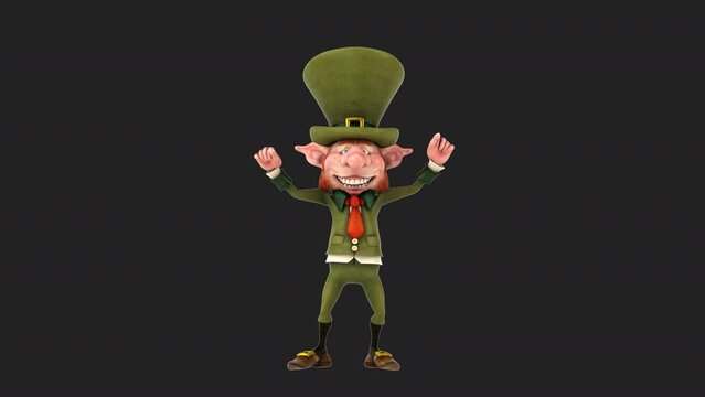 Fun 3D cartoon leprechaun (with alpha channel included)