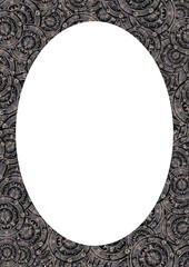 Circle Frame Background with Decorated Borders