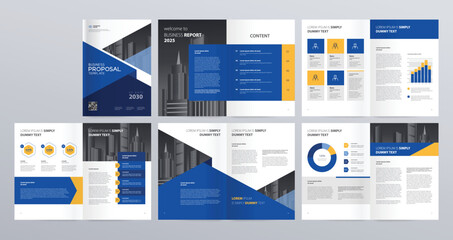 layout template for company profile ,annual report , brochures, flyers, leaflet, magazine, book with cover page design