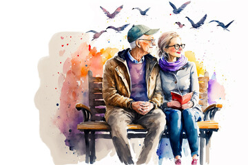 Obraz na płótnie Canvas happy, couple. valentine's day, love themes, happy couple, love, generative ai