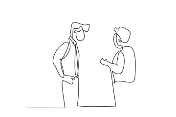 people business professional talk speech to investigate two business people concept