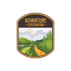Adventure and mountain outdoor vintage logo