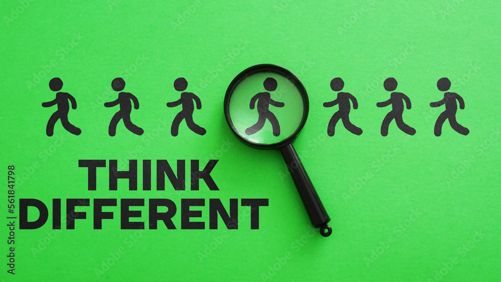 Poster Think Different is shown using the text