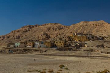 Small village at the Theban Necropolis, Egypt