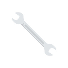 Service work wrench on isolated background, Vector illustration.
