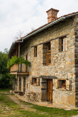 Fototapeta na wymiar Old italian stone village house