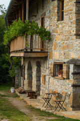 Old italian stone village house