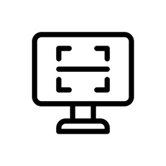 Fototapeta premium barcode line icon