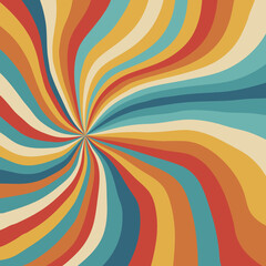 Hippie background. Retro colorful psychedelic background