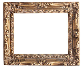 Ornate gold-painted wood frame