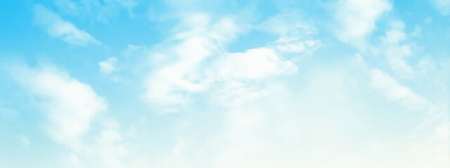Background with clouds on blue sky. Clouds on a wonderful day. Blue Sky vector