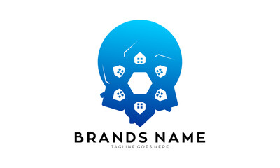 House spot symbol logo vector