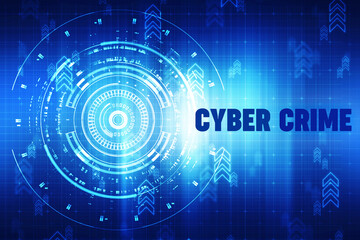2d illustration abstract Cyber crime

