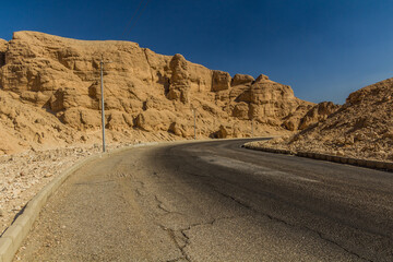 Road to the Valley of the Kings at the Theban Necropolis, Egypt