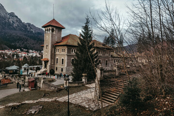 Cantacuzino Castle in Busteni Mountain Town Romania