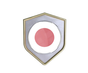 Realistic Lapel Pin with Japan flag