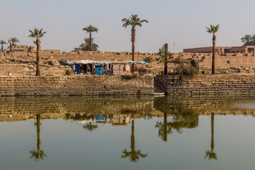 Fototapeta na wymiar Sacred lake in the Karnak Temple Complex, Egypt