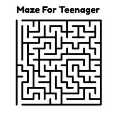 Maze For Teenager